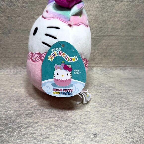 Hello Kitty Pink Unicorn Original Squishmallows 7 Inches NEW - Picture 2 of 7